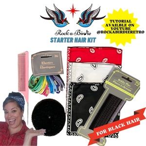Rockabilly Starter Hairstyle Kit (Black)